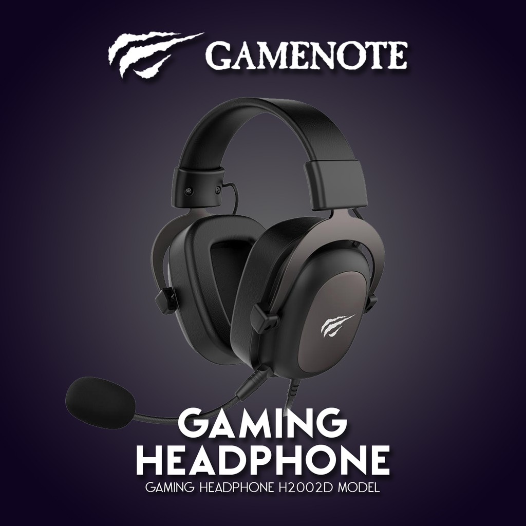 Gamenote universal gaming outlet headset 53mm h2002d