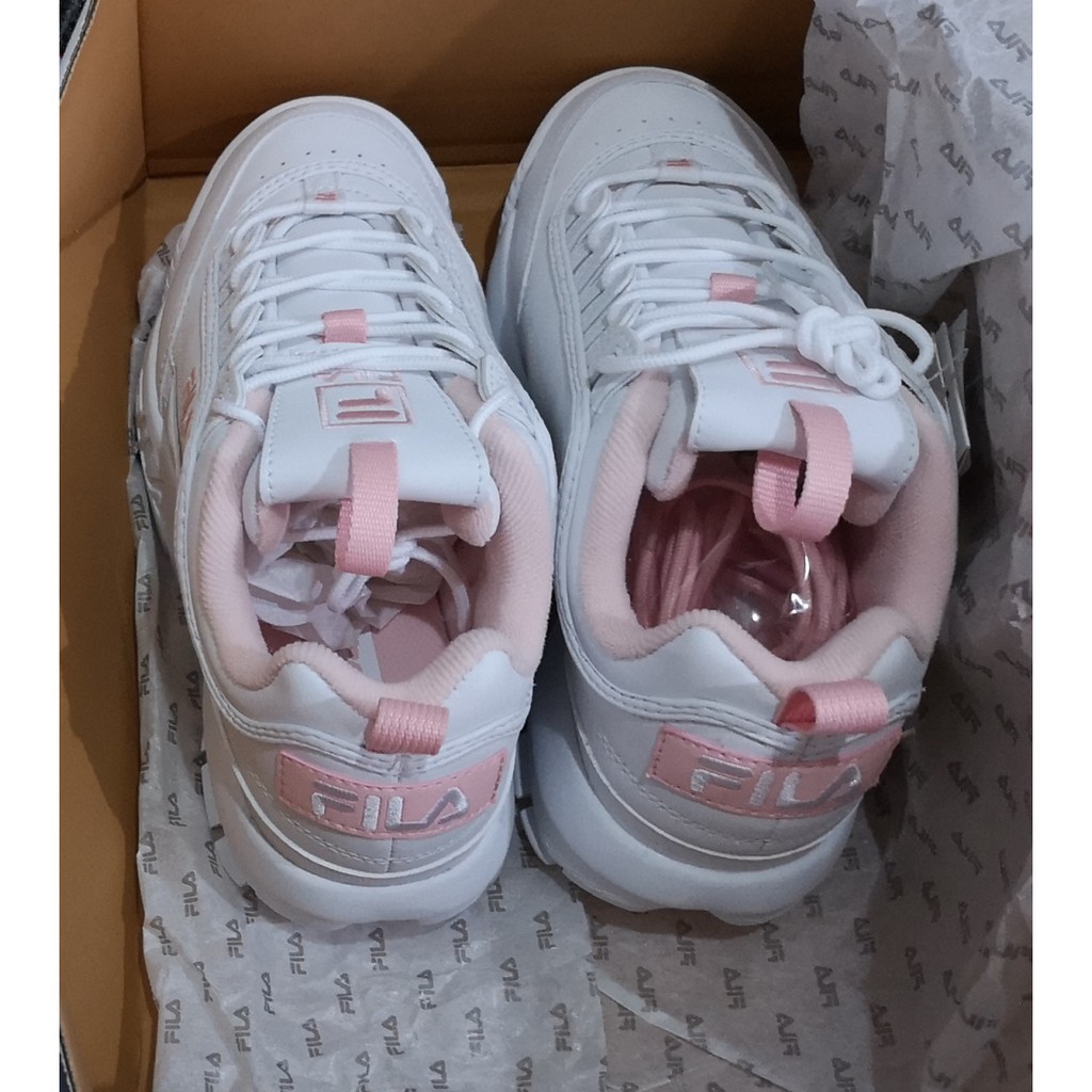 FILA Disruptor II Flamingo Pink Shopee Thailand