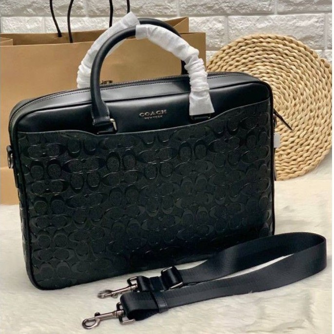 COACH BECKETT COMPACT BRIEF IN SIGNATURE LEATHER Shopee Thailand