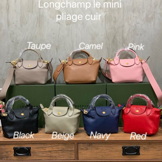 Longchamp le mini hot sale pliage cuir