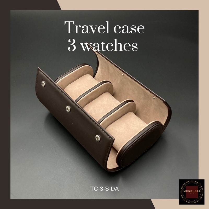 3 Leather Watch Case Travel Watch Case