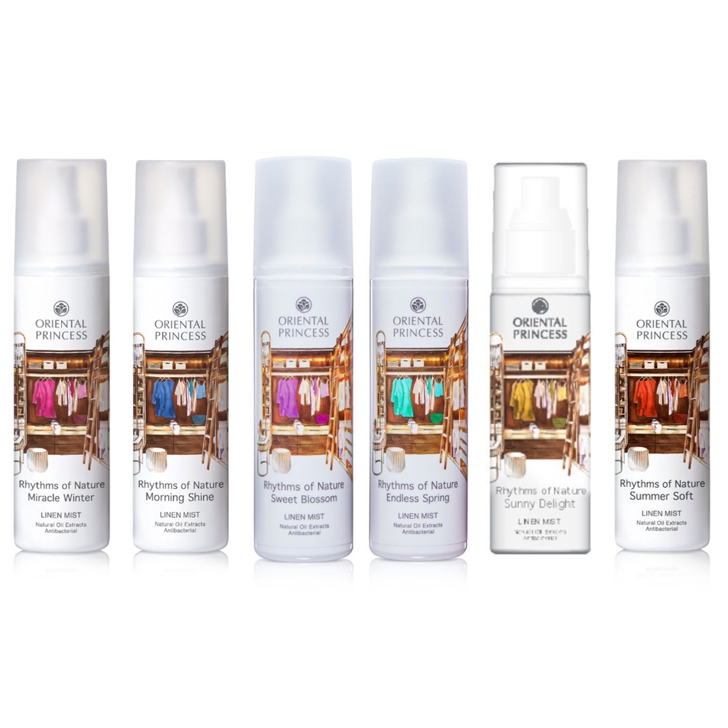 น้ำหอมฉีดผ้า มี4กลิ่น: Oriental Princess Rhythms of Nature SummerSoft/MorningShine/MiracleWinter/SunnyDelight Linen Mist | Shopee Thailand