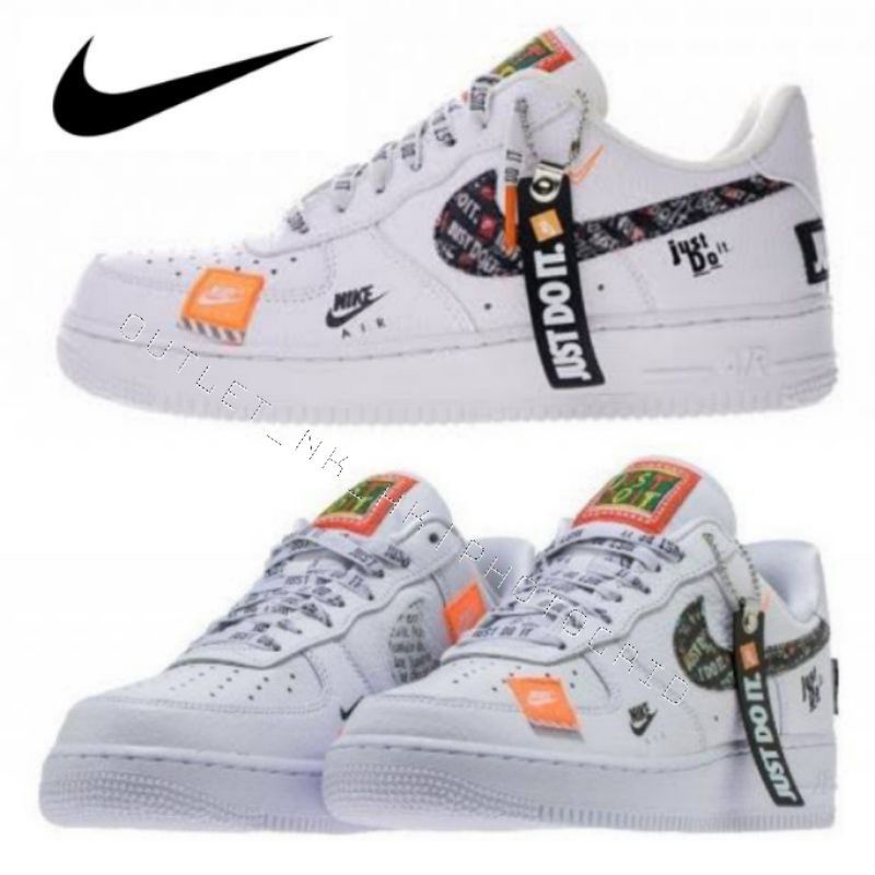 Nike Air Force 1 Just Do It Unisex Shopee Thailand