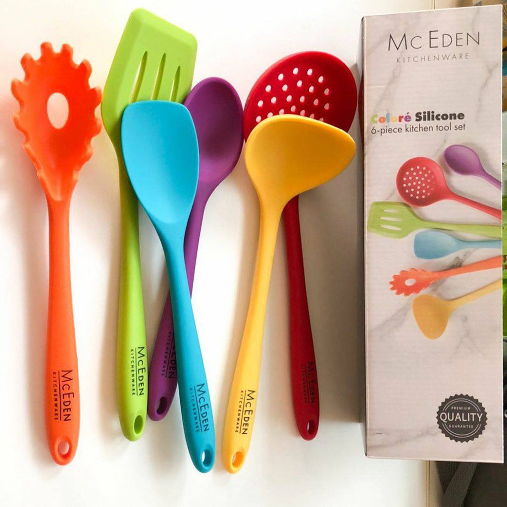 Silicone Kitchen Utensil Set - McEden Kitchenware