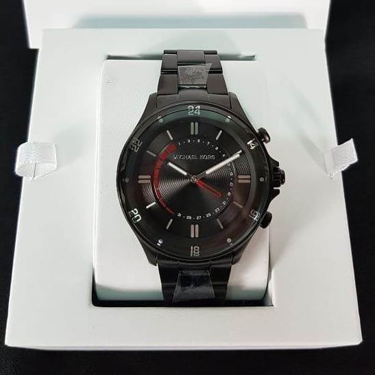 Michael Kors Access Reid Black IP Hybrid Smartwatch MKT4015 Shopee Thailand