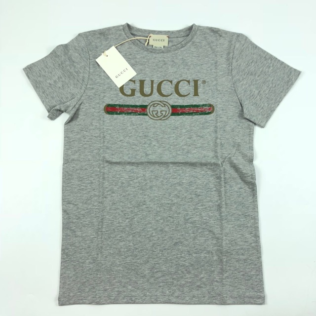 Grey gucci store t shirt