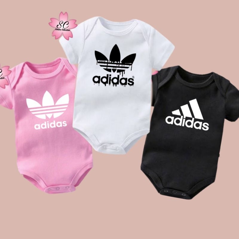 BABY ADIDAS LOGO BRANDED Jumper band jumpsuit bodysuit romper premium Shopee Thailand
