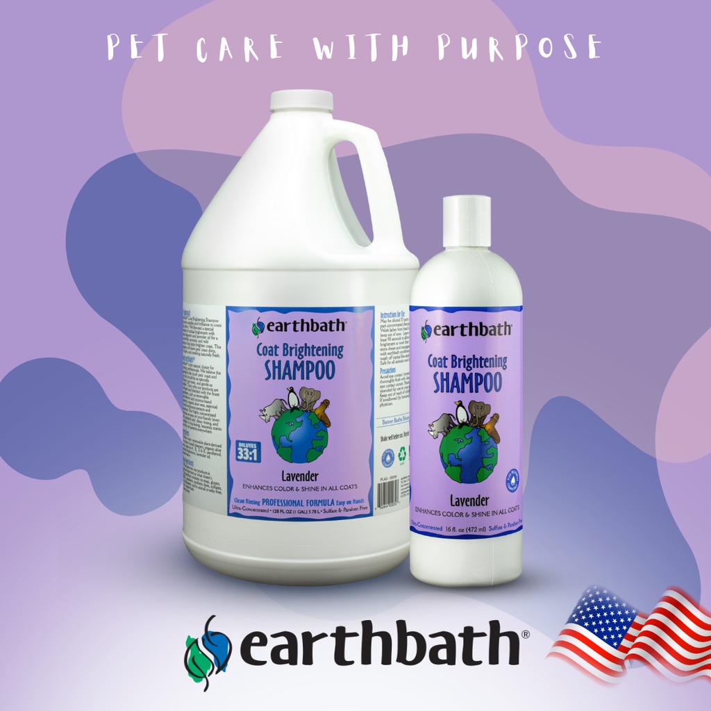 Earthbath Vegan Coat Brightening Cat Dog Shampoo