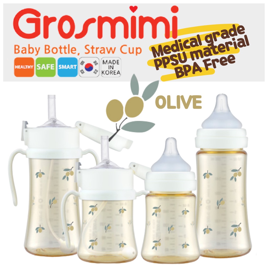 Korean original Grosmimi Grosmimi straw cup baby learning drinking