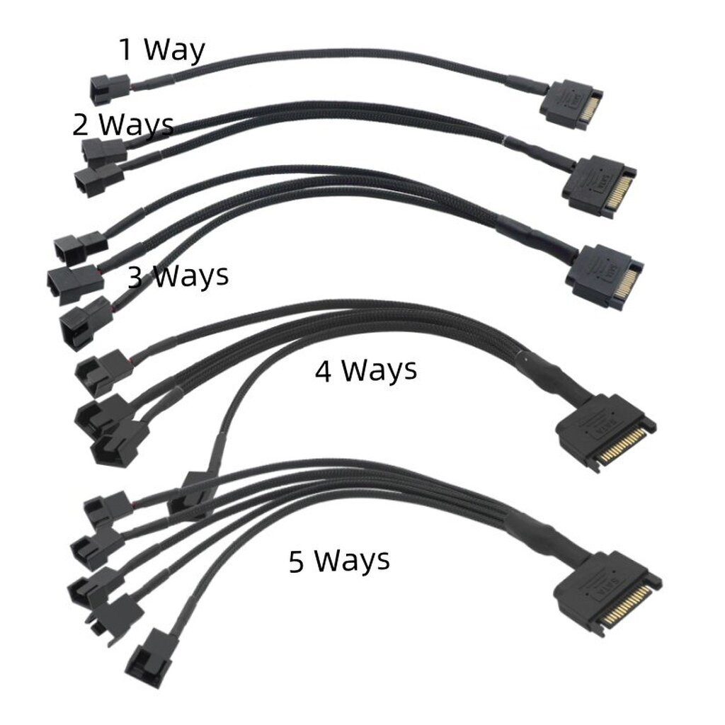 SATA TO 3 4 PIN 1 2 3 4 Splitter 1