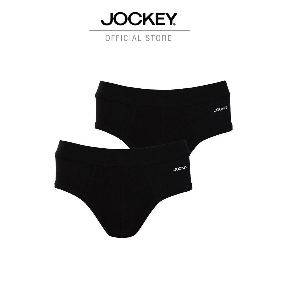 JOCKEY UNDERWEAR SEAMLESS WAISTBAND Pack 2 KU 1550N BRIEFS WHITE