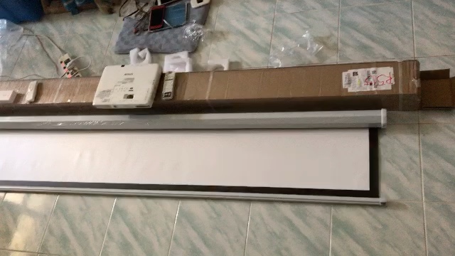 reviewWanbo Projector Electric Screen จอโปรเจคเตอร์ไฟฟ้า จอโปรเจคเตอร์ ภาพคมชัด ควบคุมผ่านรีโมท comment 0