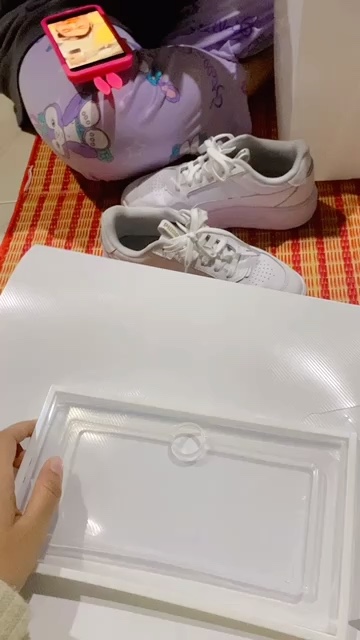 reviewร้านแนะนำกล่องใส่รองเท้า กล่องเก็บรองเท้า กล่องรองเท้า กล่องรองเท้าเปิดฝาหน้า พับเก็บได้ comment 0