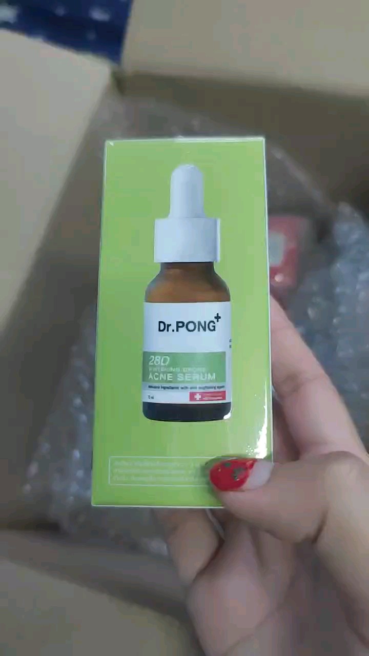 reviewDr.PONG 28d whitening drone acne serum เซรั่มสำหรับคนเป็นสิวพร้อมลดรอย 2%BHA ZincPCA Niacinamide comment 0