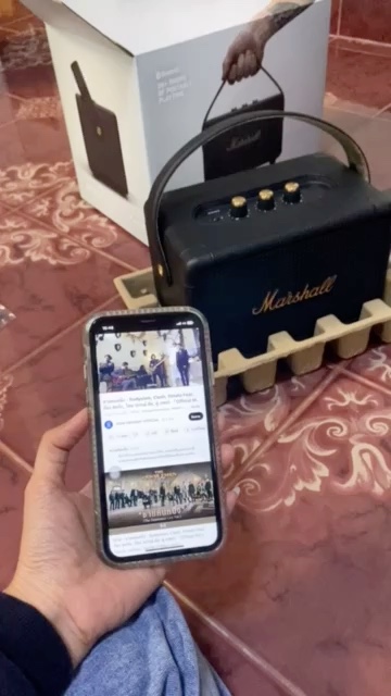 reviewร้านแนะนำ ของแท้ 100ลำโพงไร้สาย Marshall Kilburn II BlackBlass รับประกัน 12 เดือน comment 0