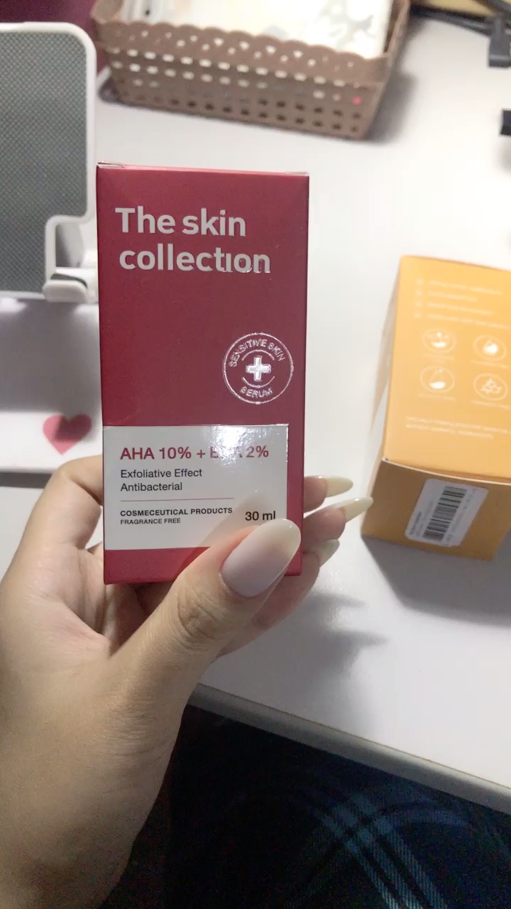 reviewเซรั่มช่วยผลัดเซลล์ผิว ลดสิวอุดตัน สว่างกระจ่างใส  The Skin Collection Serum AHA10% + BHA2% 30ml comment 0