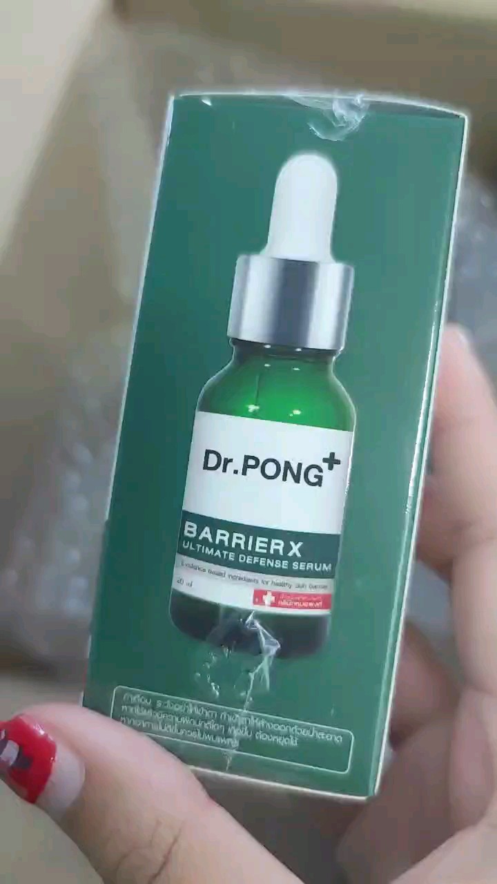 reviewDr.PONG BarrierX ultimate defense serum เซรั่มเสริมชั้นผิวให้แข็งแรง skin barrier Ceramide Niacinamide comment 0