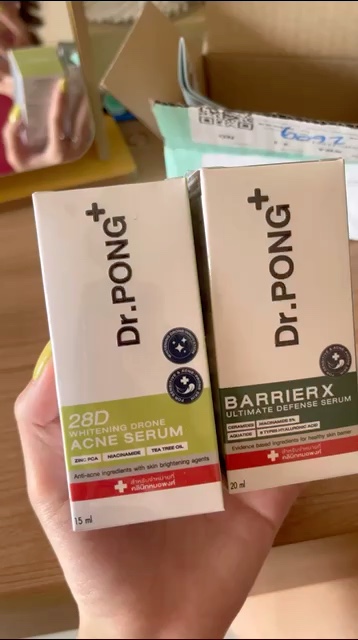 reviewDr.PONG BarrierX ultimate defense serum เซรั่มเสริมชั้นผิวให้แข็งแรง skin barrier Ceramide Niacinamide comment 0