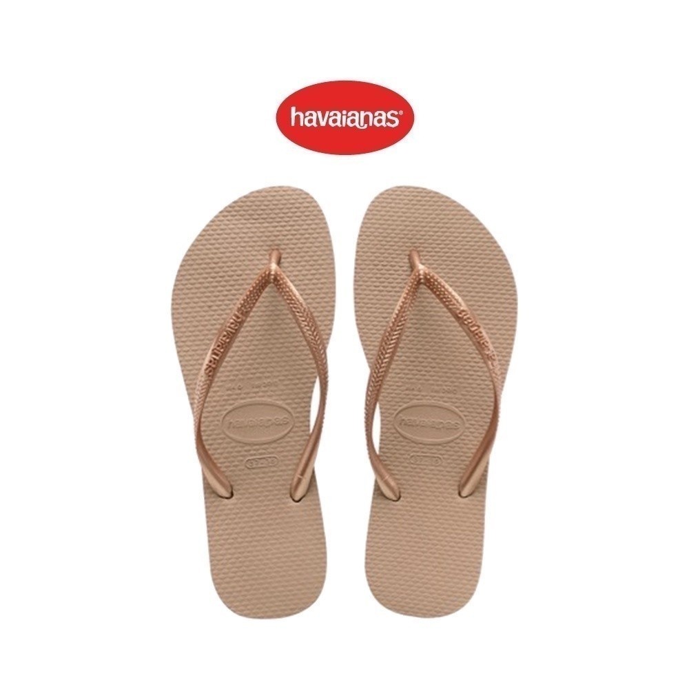 Havaianas slim metallic store rose gold