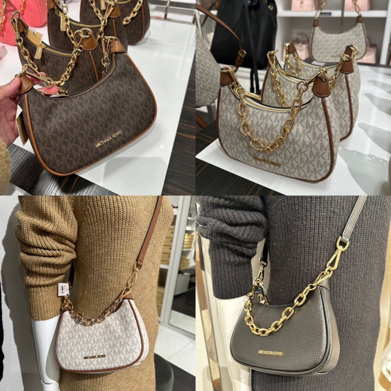 PREORDER) MK CORA MINI ZIP POUCHETTE, Women's Fashion, Bags & Wallets,  Cross-body Bags on Carousell