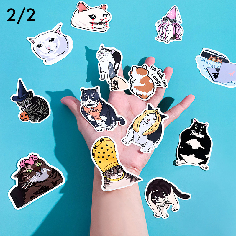 Chungus Among Us Fat Cat Meme Sticker Sheet Chonky Cat Meme 