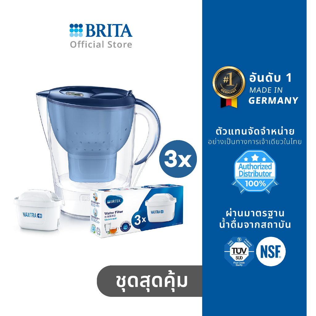 Brita Marella Cool Memo White 3x Maxtra+ - Filter Kettle