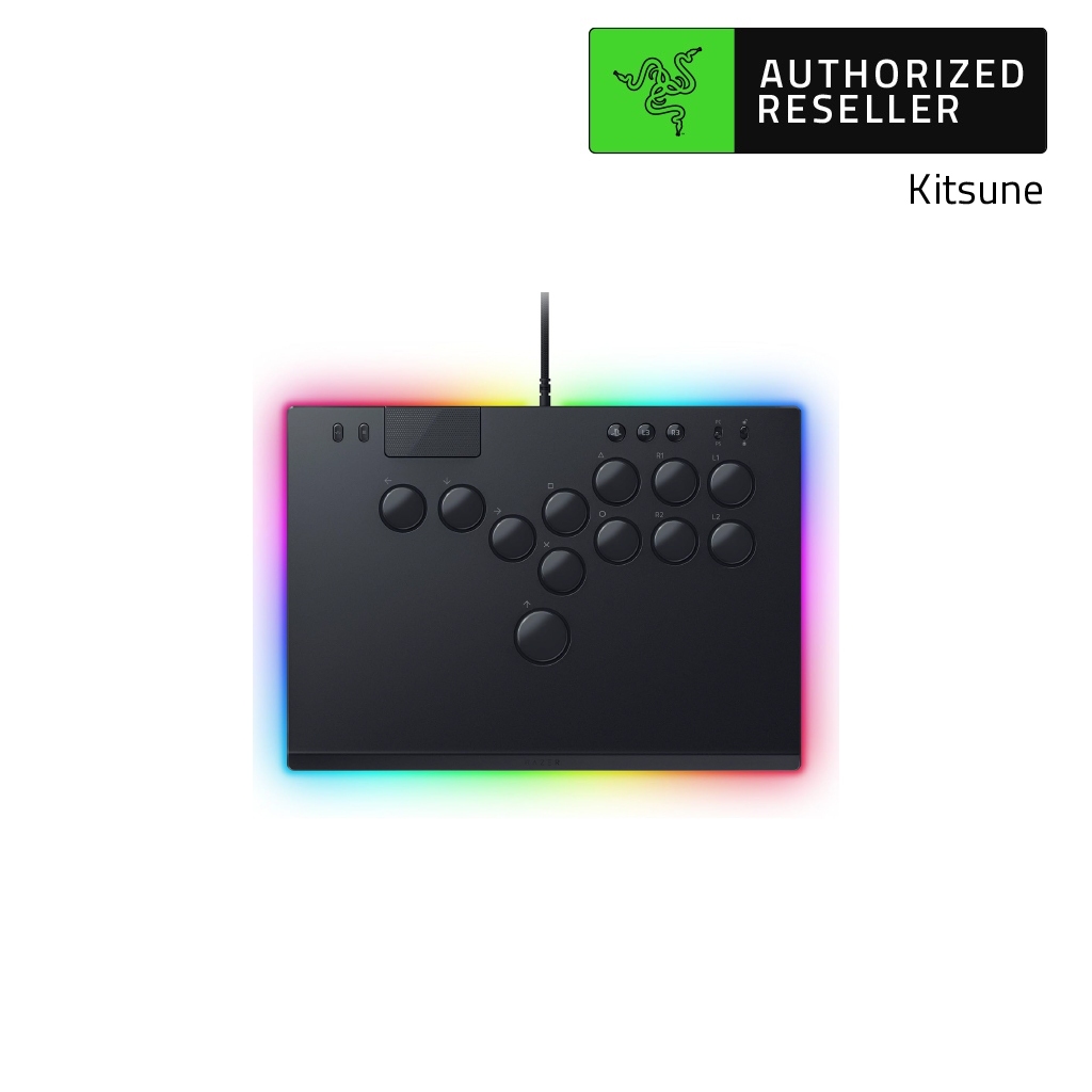 Razer Kitsune All-Button Optical Arcade Controller for PS5 and PC with Razer  Chroma RGB - Black - Micro Center